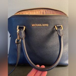 Navy Michael kors bag
